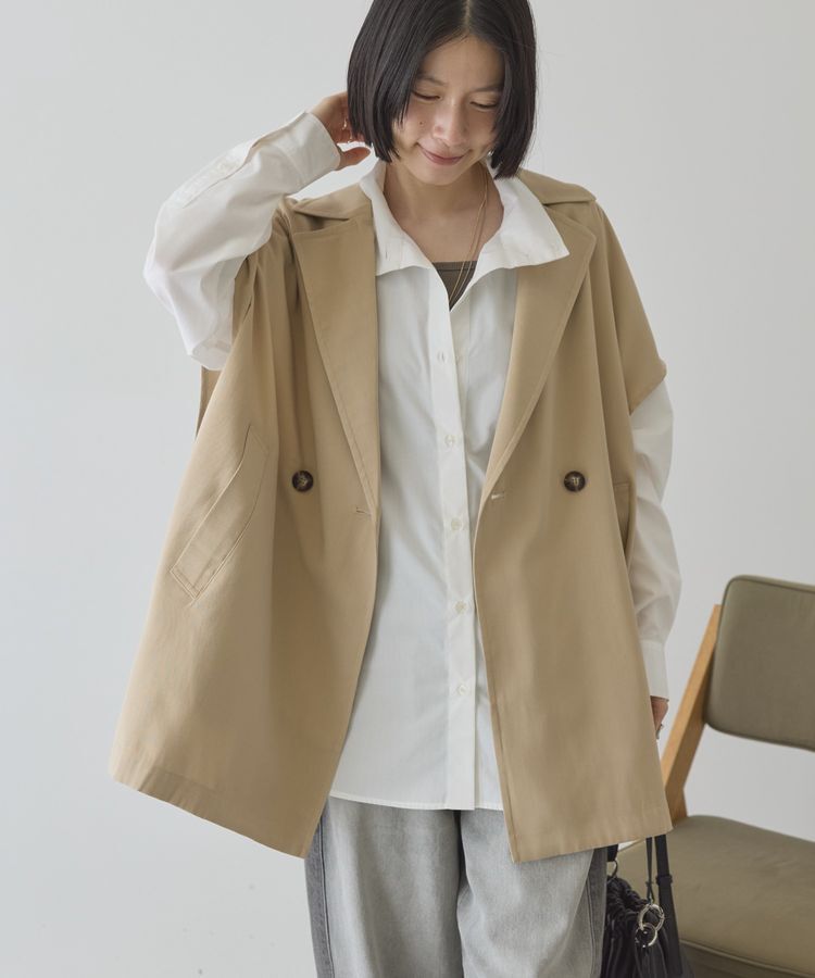 AMERICAN HOLIC「【花粉防止加工】サイドスリットベスト」|その他|