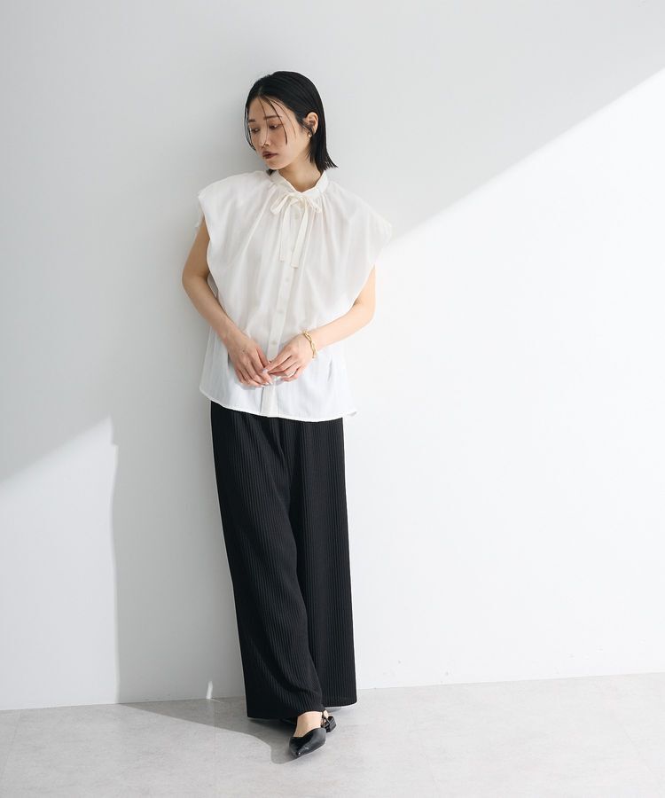 Green Parks「・ELENCARE DUE ボウタイフレンチブラウス」|シャツ・ブラウス|