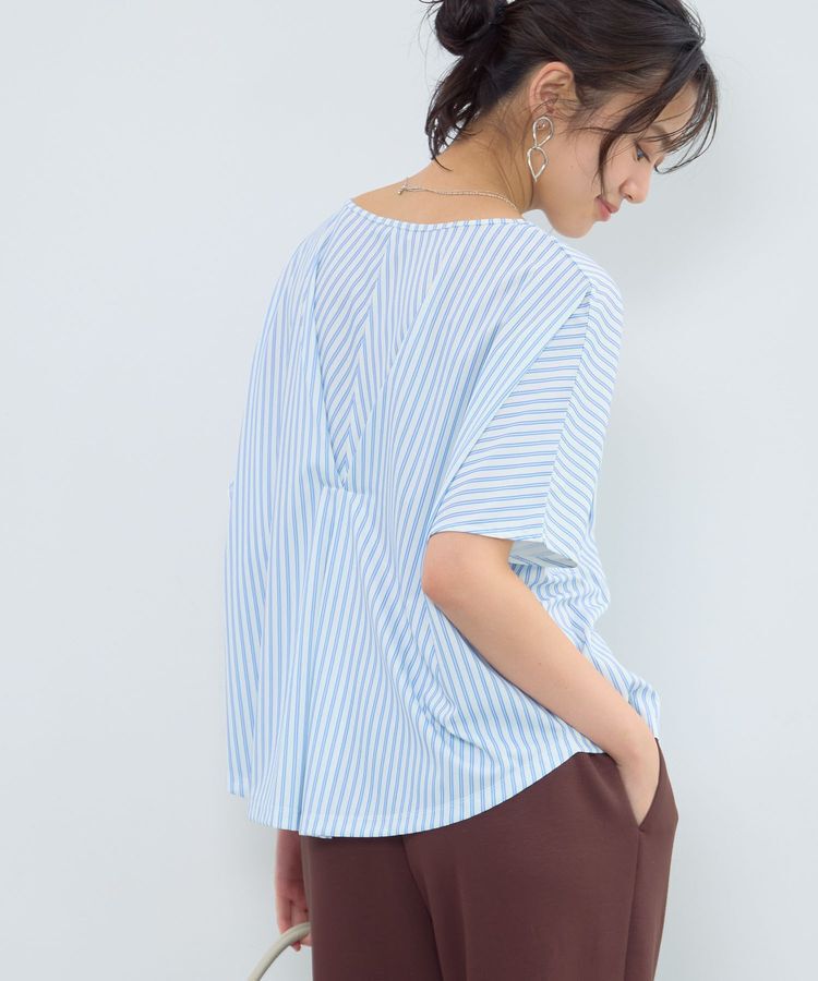 Green Parks「マルチ機能バックデザインブラウス」|Tシャツ・カットソー|Stripe