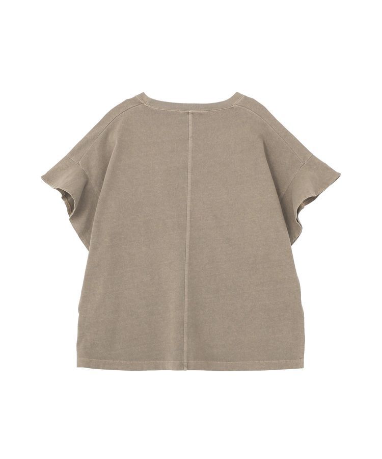 Green Parks「ピグメントフリルカットプルオーバー」|Tシャツ・カットソー|