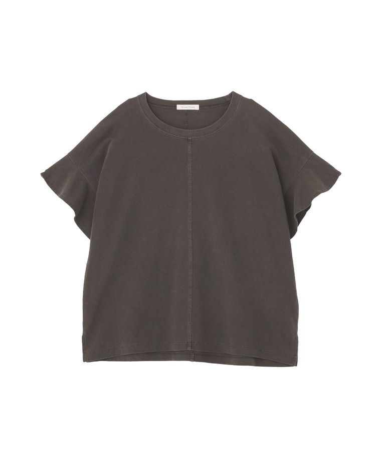 Green Parks「ピグメントフリルカットプルオーバー」|Tシャツ・カットソー|