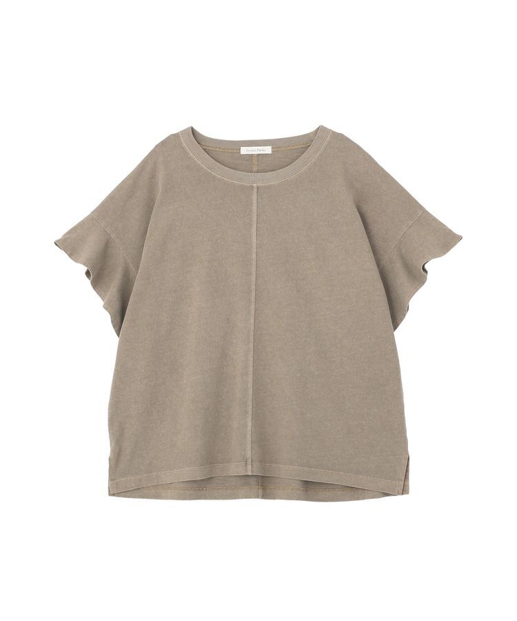 Green Parks「ピグメントフリルカットプルオーバー」|Tシャツ・カットソー|