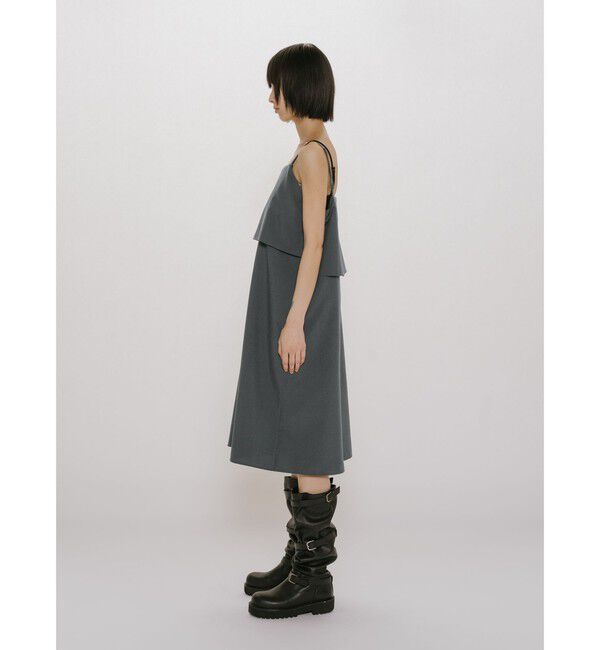 MIDIUMISOLID「MIDIUMISOLID for Ladies レイヤードキャミソールワンピース」|ワンピース|