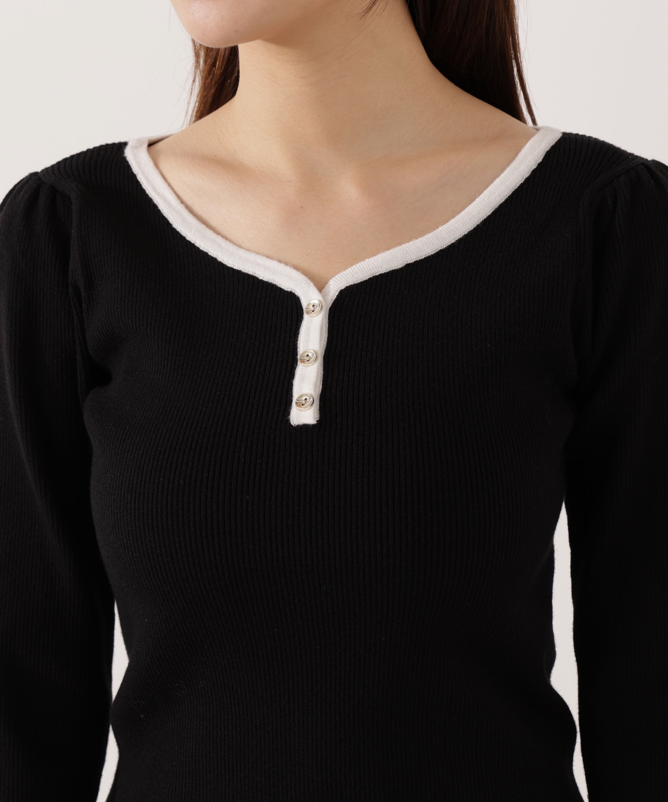 PROPORTION BODY DRESSING「異素材スリーブニット 25AW」|ニット・セーター|