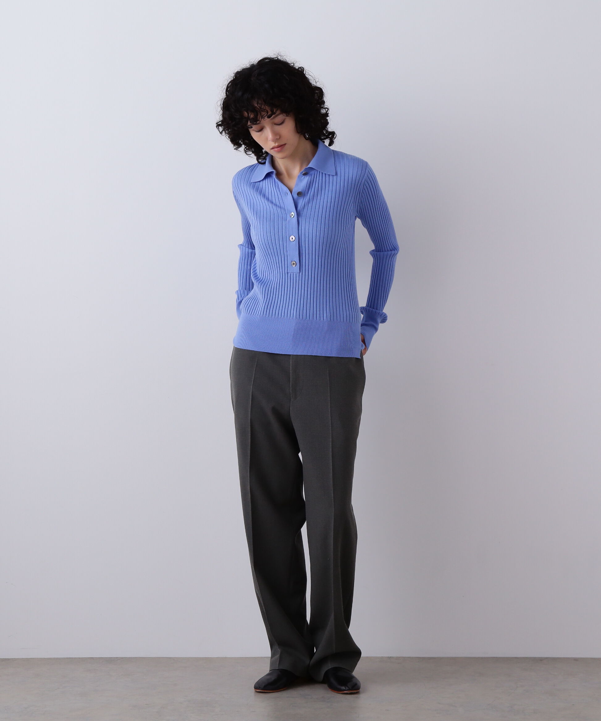 YLEVE 「YLEVE / VINTAGE PIGMENTDYE WOOL TROUSERS」|その他|