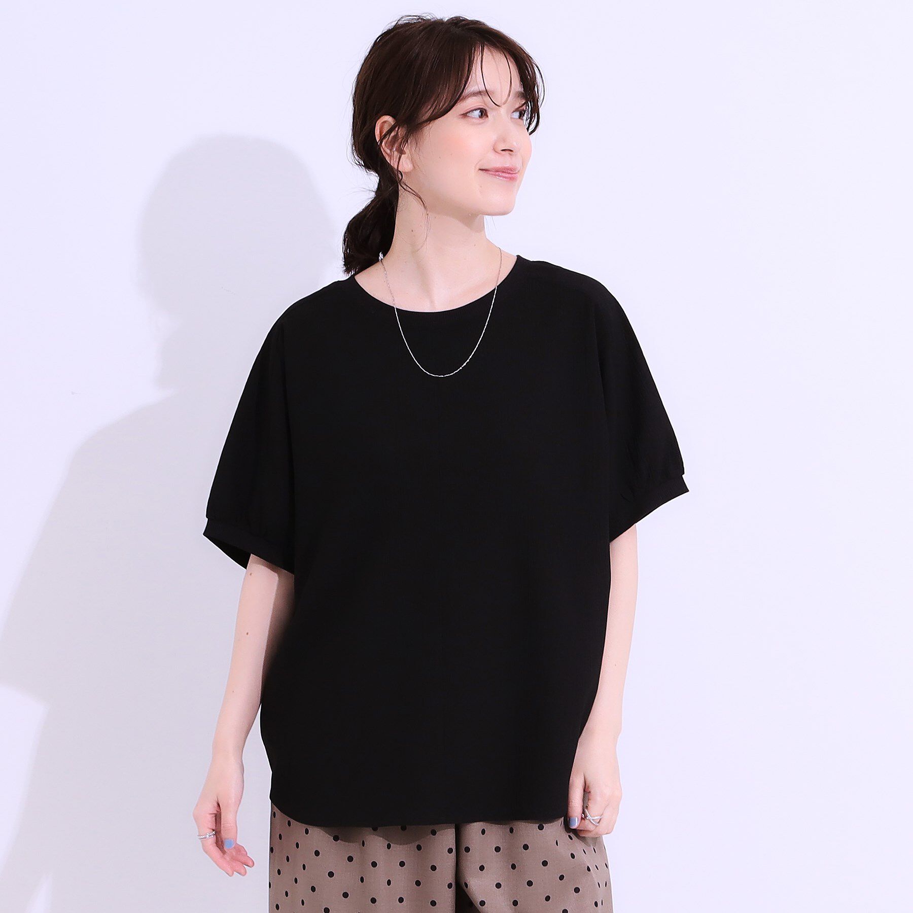 SHOO･LA･RUE「【洗える/前後2WAY】涼しく軽やかな アソートドルマンブラウス」|シャツ・ブラウス|
