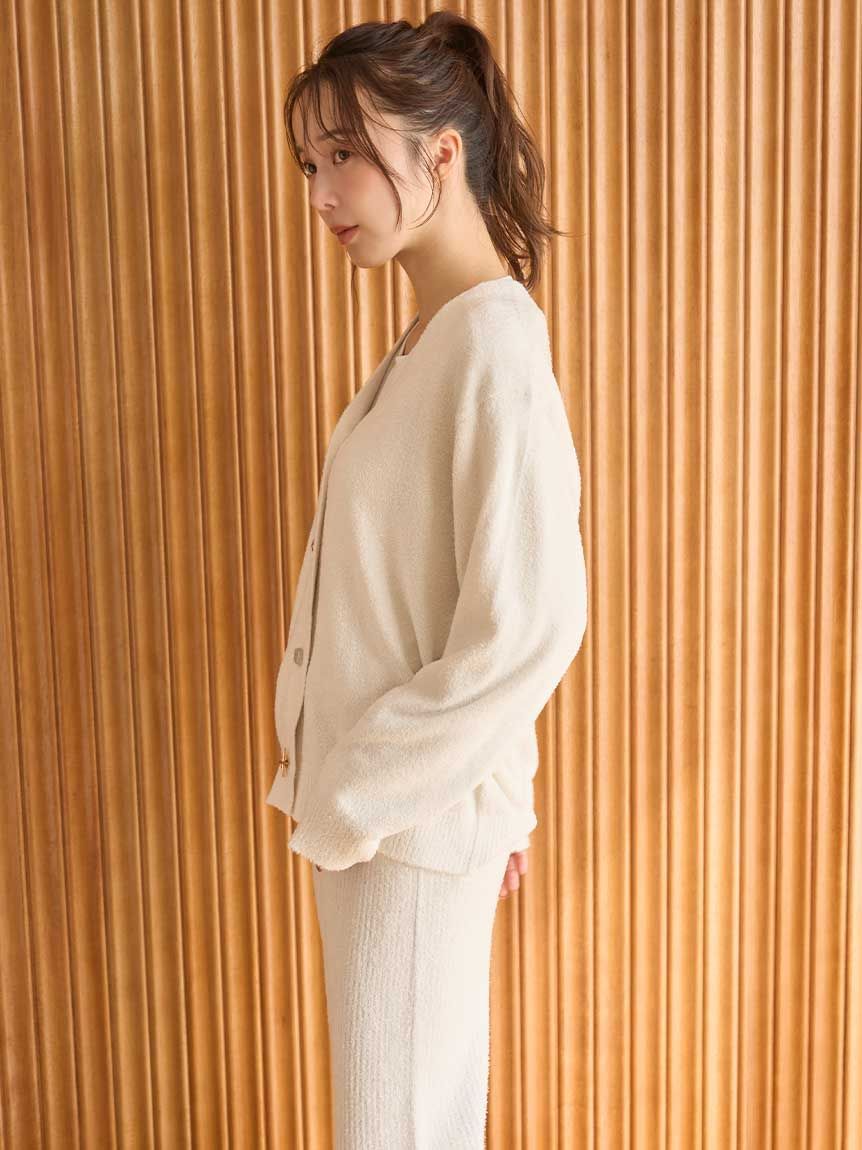 SNIDEL HOME「カルーセル釦カーディガン」|ルームウェア|