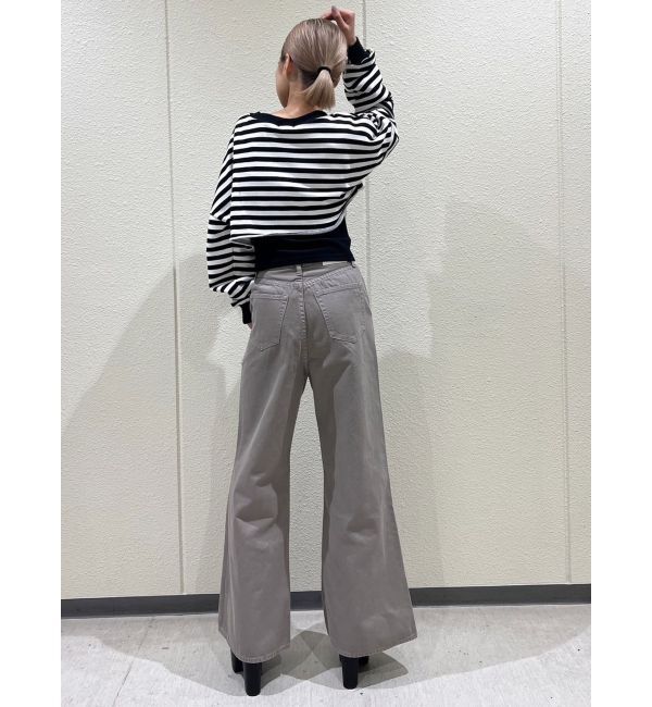 GYDA「ハイウエスト ダメージカラー ワイドパンツ」|その他|