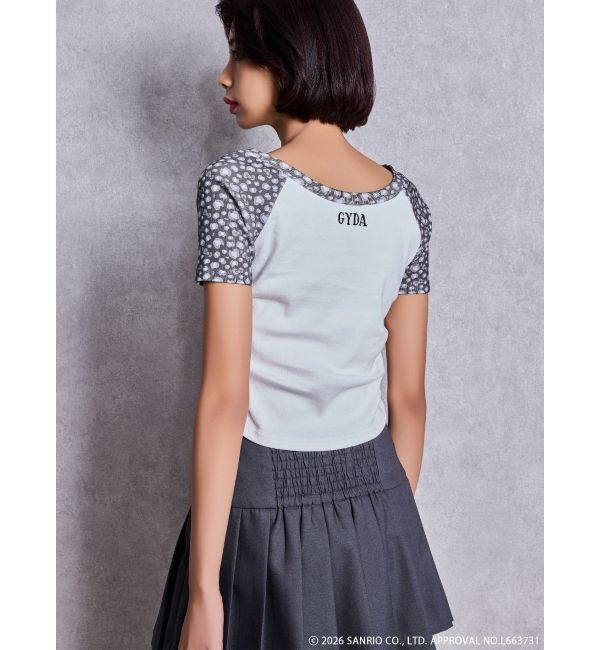GYDA「GYDA&times;ハローキティ レオパードラグランTシャツ」|Tシャツ・カットソー|