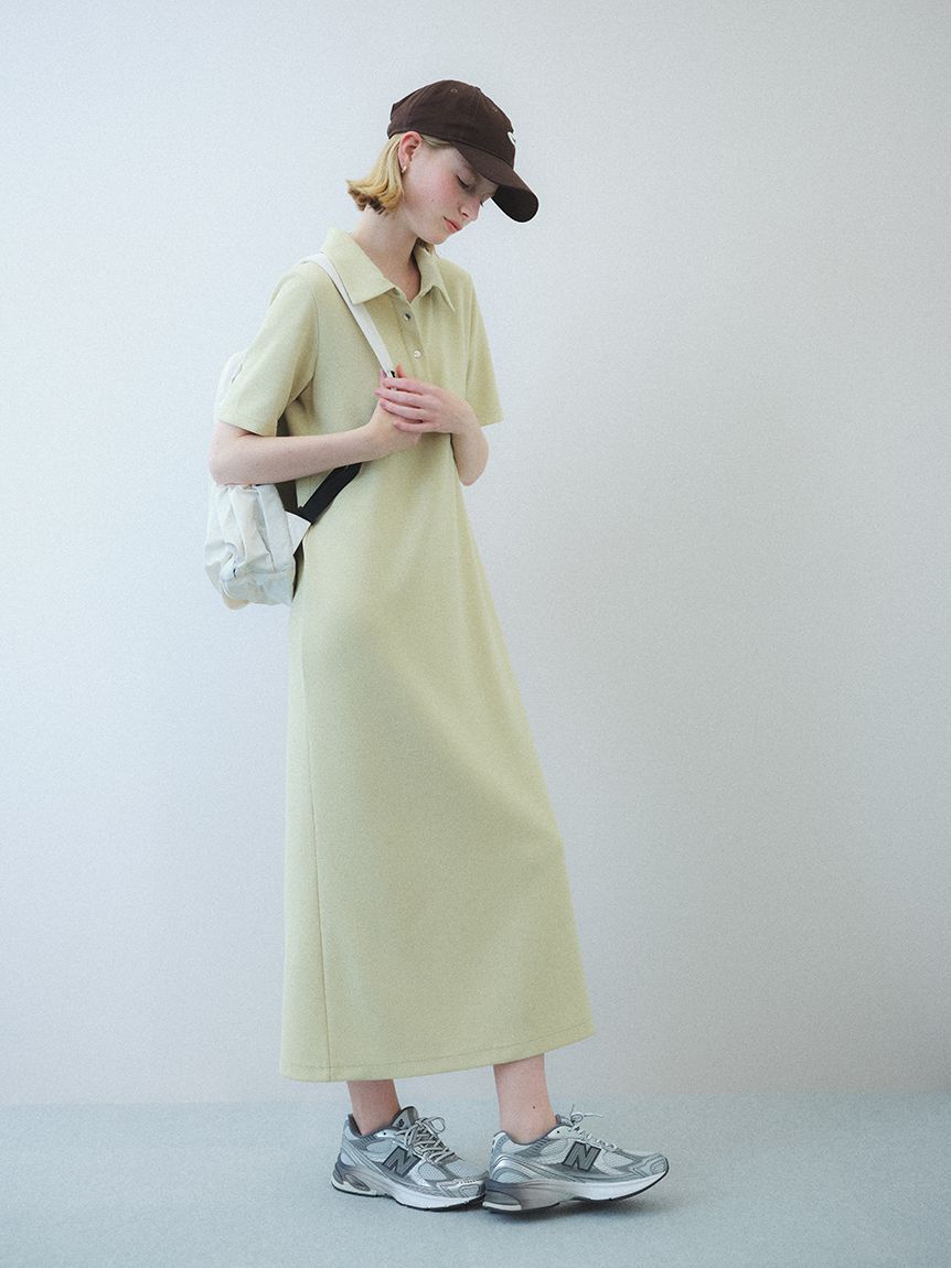 emmi atelier「ジョーゼットポロカットワンピース/UVカット」|ワンピース|LIME