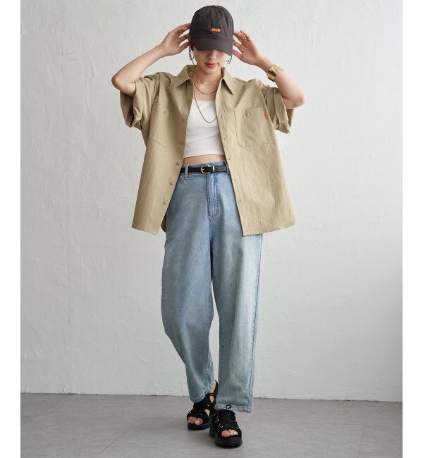 ikka「UNIVERSAL OVERALL ユニバーサルオーバーオール dailyワーカーズシャツ」|シャツ・ブラウス|