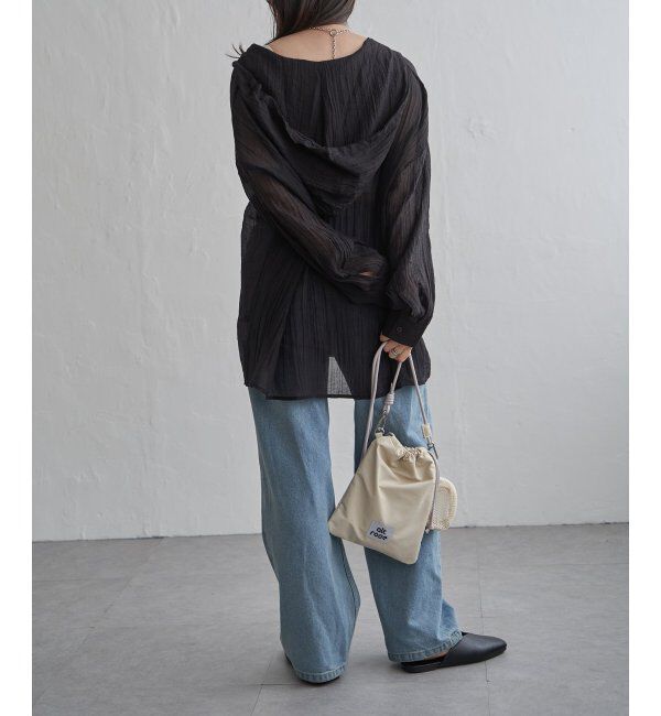 VENCE share style「シアーワッシャーフーディーシャツ」|シャツ・ブラウス|
