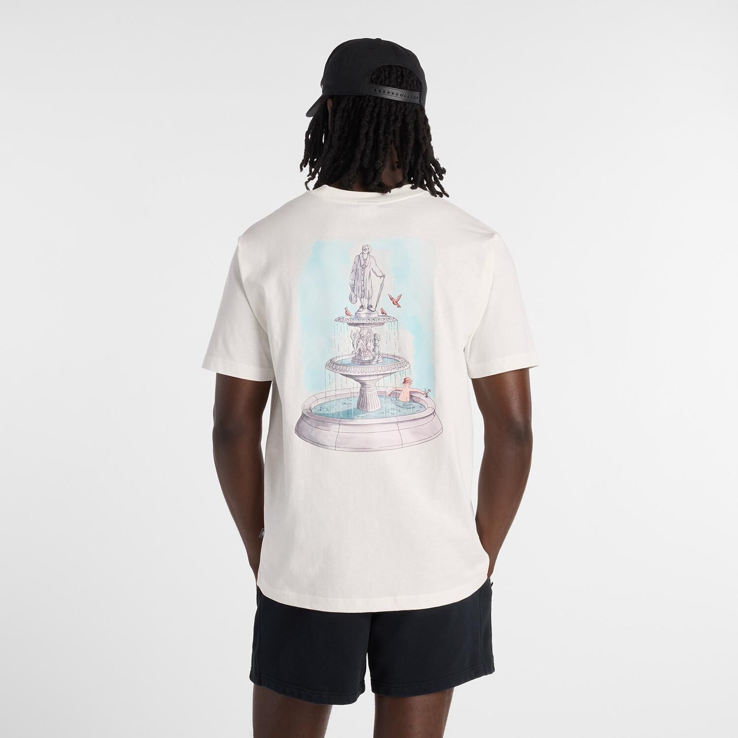 NEW BALANCE 「【NEW BALANCEｳｪｱ】M ﾌｧｳﾝﾃﾝT」|Tシャツ・カットソー|