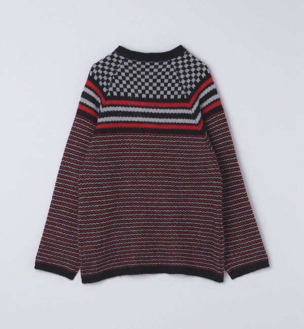 SHIPS「NOMA t.d.: CHECKER & STRIPE SWEATER」|ニット・セーター|
