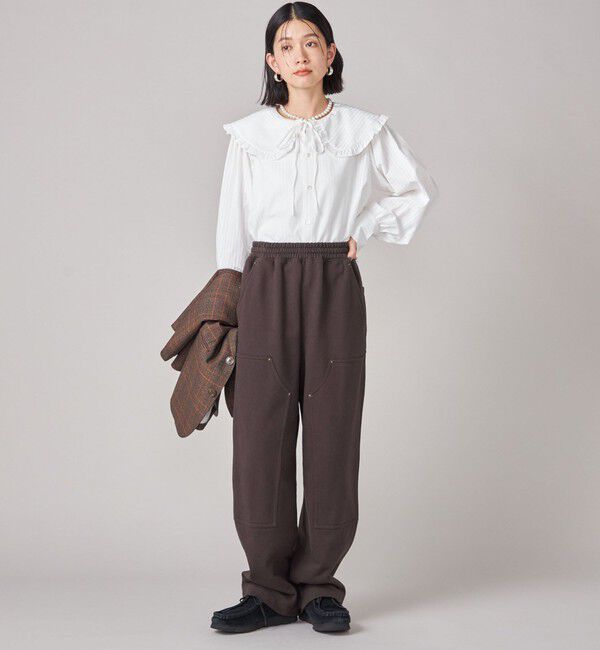 SHIPS for women「SHIPS NINE CASE:〈手洗い可能〉ビッグ カラー ブラウス」|シャツ・ブラウス|