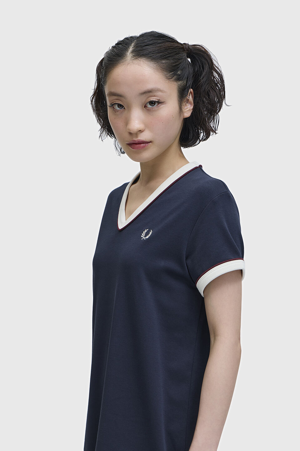 FRED PERRY 「Piped Seams V-Neck T-Shirt Dress」|ワンピース|