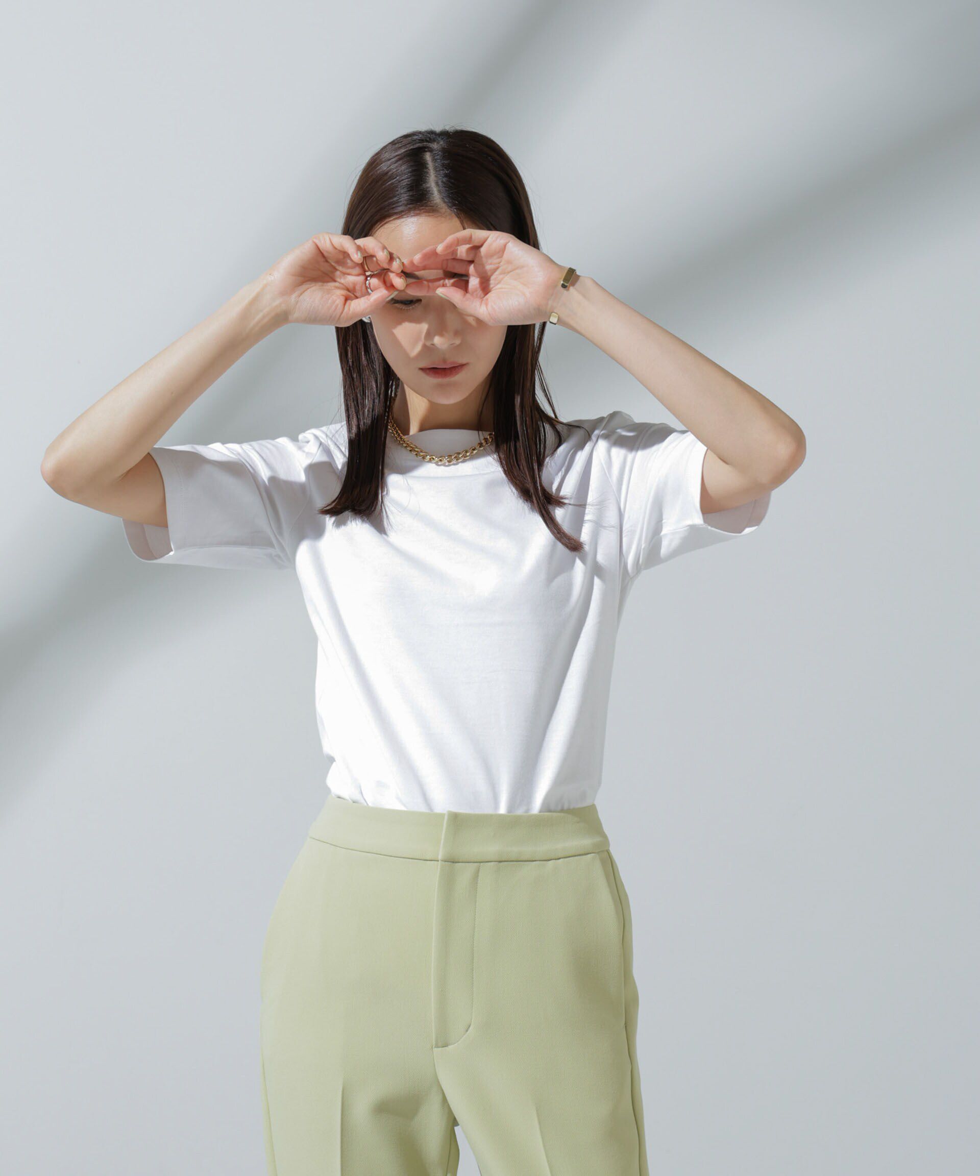 nano･universe「Anti Soaked(R) 汗染み防止 ボートネックTシャツ」|Tシャツ・カットソー|