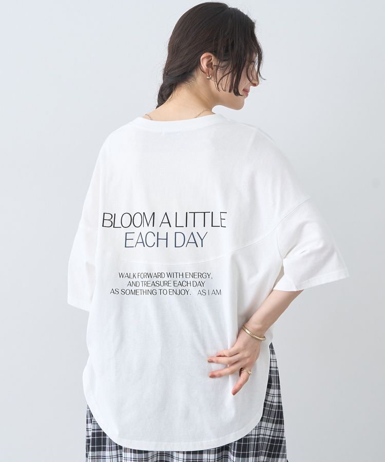 earth music&ecology「ドルマンバックプリントTee」|Tシャツ・カットソー|Off White