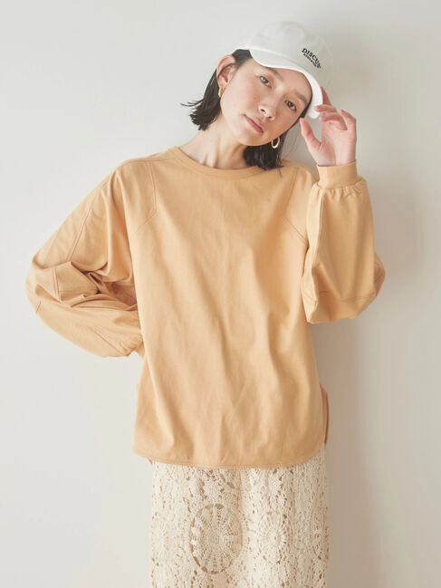 AMERICAN HOLIC「ボリュームスリーブカットプルオーバー」|Tシャツ・カットソー|オレンジ
