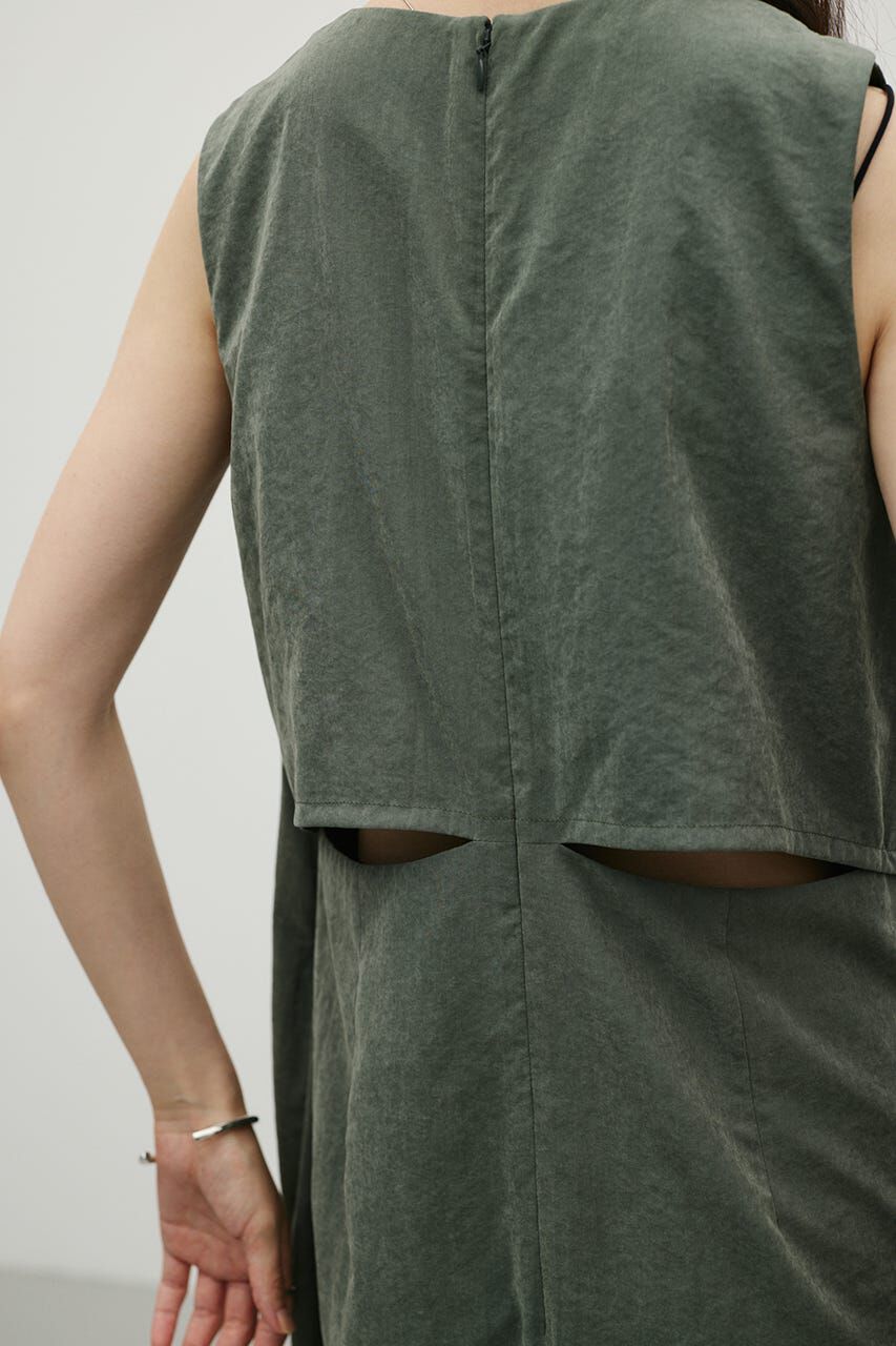 STYLEMIXER「マットサテンバックオープンワンピース」|ワンピース|