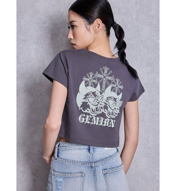 GYDA「GEMIBUNNYショートTシャツ」|Tシャツ・カットソー|チャコールグレー