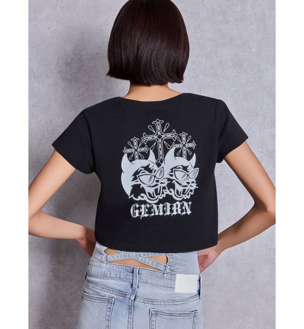 GYDA「GEMIBUNNYショートTシャツ」|Tシャツ・カットソー|ブラック