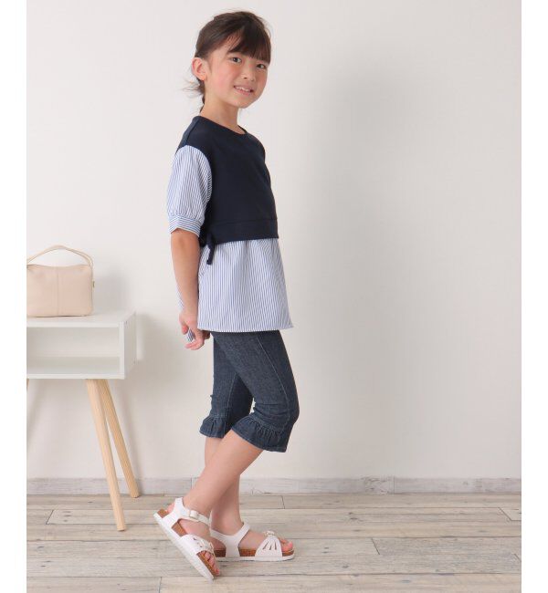 ikka kids「後ろフリルクロップドパンツ（120~160cm）」|その他|