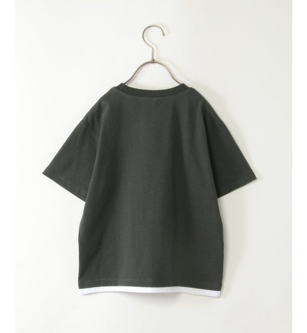 ikka kids「裾レイヤープリントT（120~160cm）」|Tシャツ・カットソー|