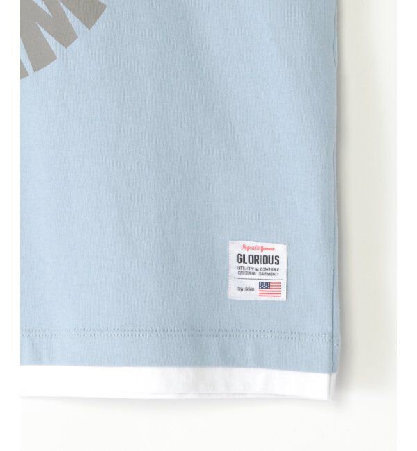 ikka kids「裾レイヤープリントT（120~160cm）」|Tシャツ・カットソー|
