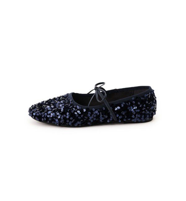 SY UNITED ARROWS「＜SY＞スパンコールバレエ フラット10●&uarr;」|バレエシューズ|