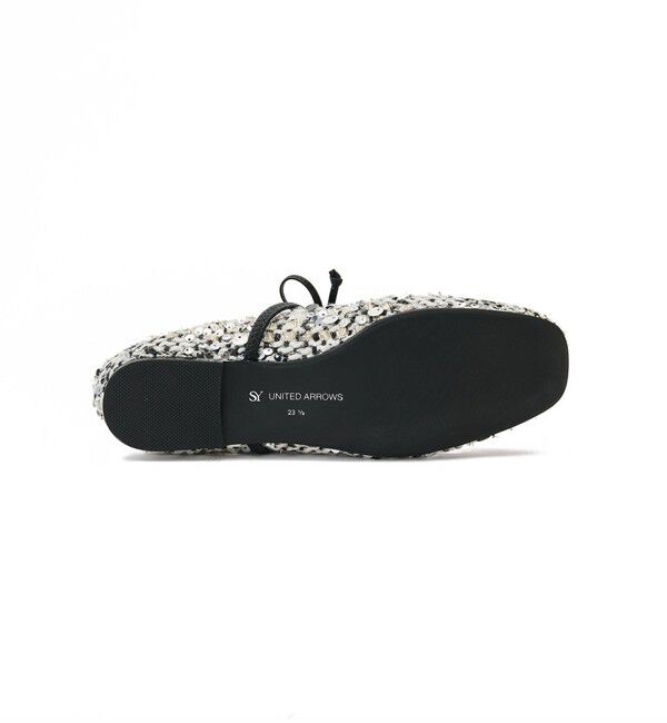 SY UNITED ARROWS「＜SY＞スパンコールバレエ フラット10●&uarr;」|バレエシューズ|