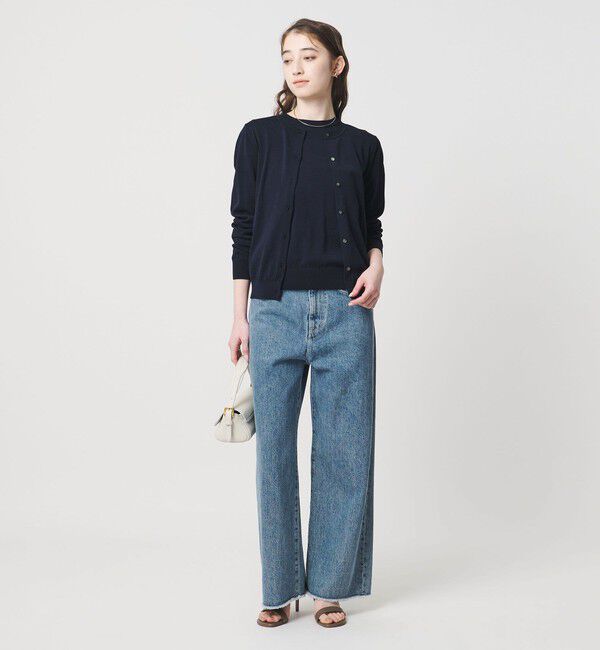 UNITED ARROWS「18G クルーネック ニットカーディガン ‐ウォッシャブル‐」|カーディガン|