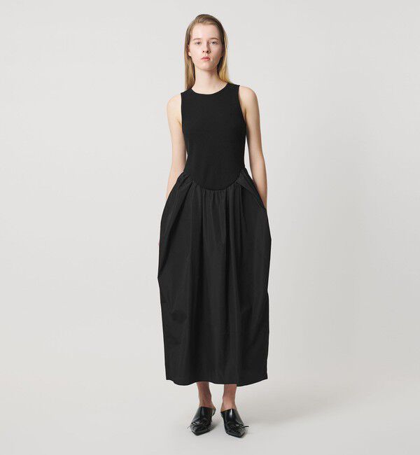 AEWEN MATOPH「＜AEWEN MATOPH＞ドッキングインタックワンピース ウォッシャブル」|ワンピース|BLACK