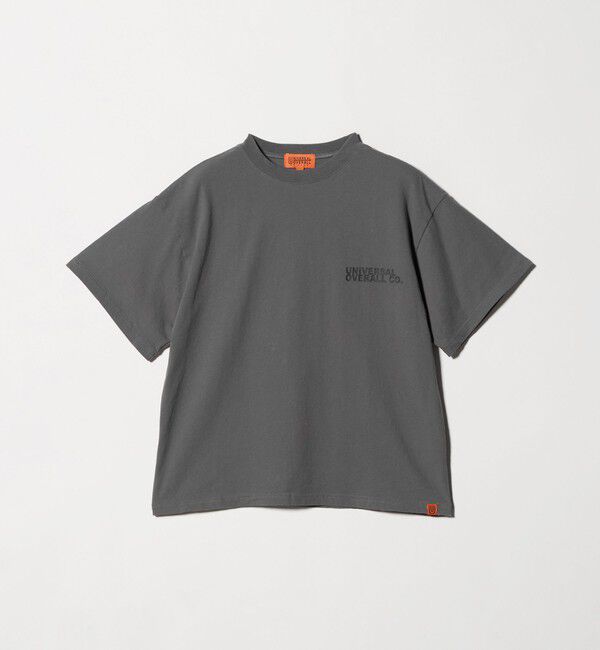 UNITED ARROWS green label relaxing「【別注】＜UNIVERSAL OVERALL＞ロゴ Tシャツ / キッズ  140cm-160cm」|Tシャツ・カットソー|MD.GRAY