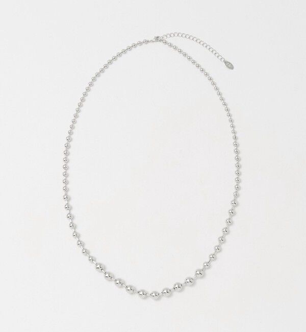 BEAUTY&YOUTH UNITED ARROWS「グラデーション ボールチェーン ネックレス」|ネックレス|SILVER