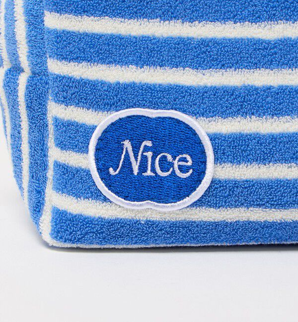 NICE WEATHER「＜NICE WEATHER＞パイルストライプポーチ L」|ポーチ|