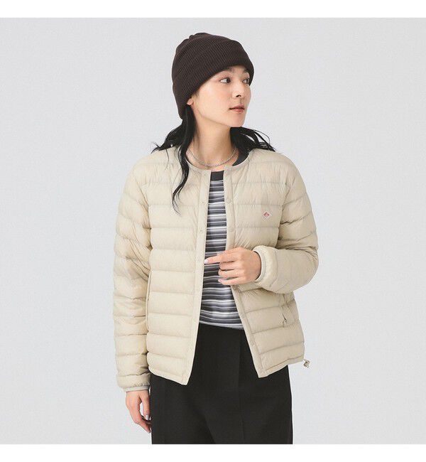 Ray BEAMS 「DANTON / インナー ダウン クルーネック ジャケット 25FW」|ブルゾン・スタジャン|