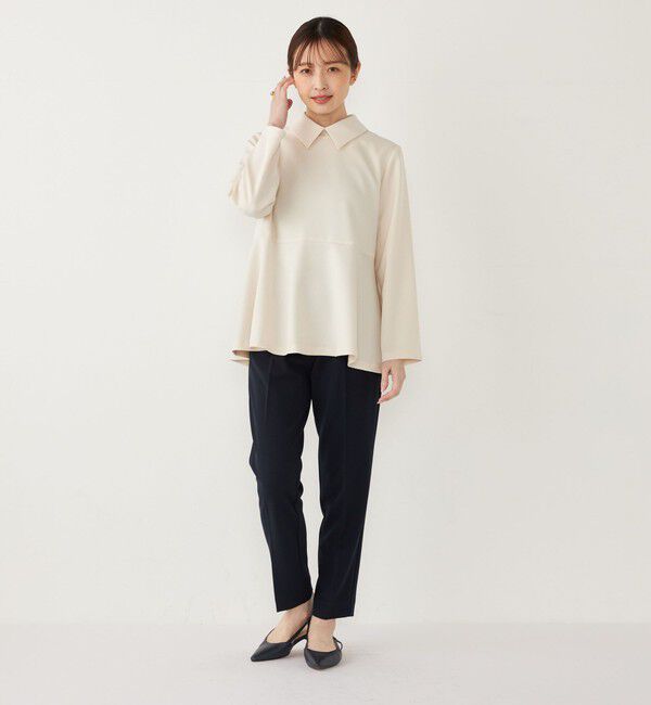 SHIPS Colors 「SHIPS Colors:ストレッチ ジョーゼット テーパードパンツ 3 （セットアップ対応可能）◇」|その他|