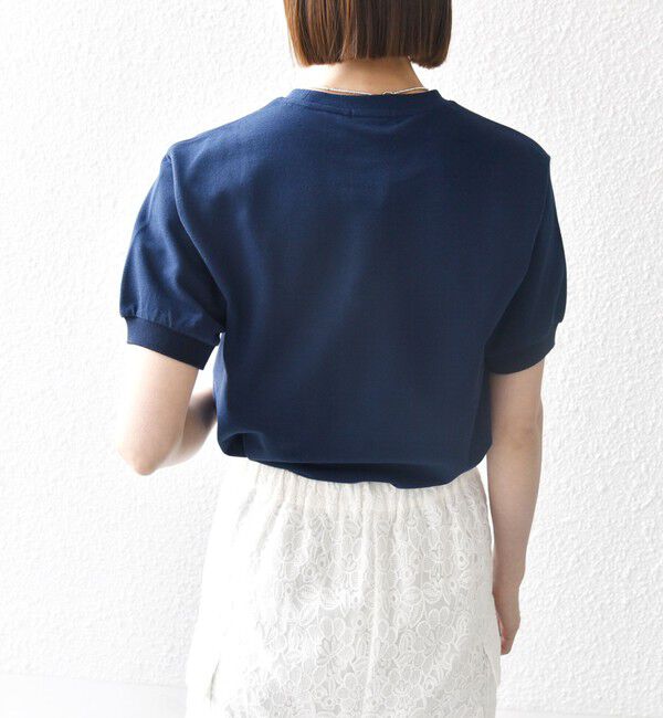 SHIPS any「【SHIPS any別注】LACOSTE: ワンポイント ロゴ ピケ クルーネック Tシャツ 25SS◇」|Tシャツ・カットソー|