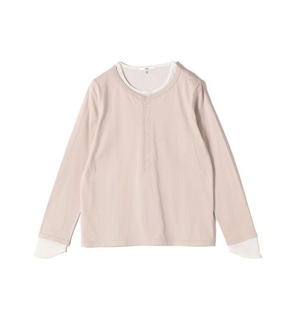 SHIPS for women「レイヤード ライク ヘンリーネック プルオーバー」|Tシャツ・カットソー|