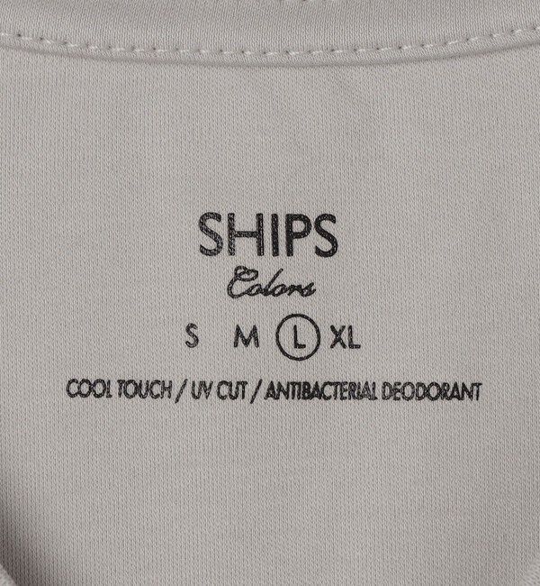 SHIPS Colors 「SHIPS Colors:〈抗菌防臭・接触冷感・UVカット〉シルケット コットン Vネック T◇」|Tシャツ・カットソー|