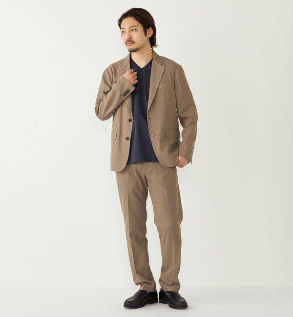 SHIPS Colors 「SHIPS Colors:〈抗菌防臭・接触冷感・UVカット〉シルケット コットン Vネック T◇」|Tシャツ・カットソー|