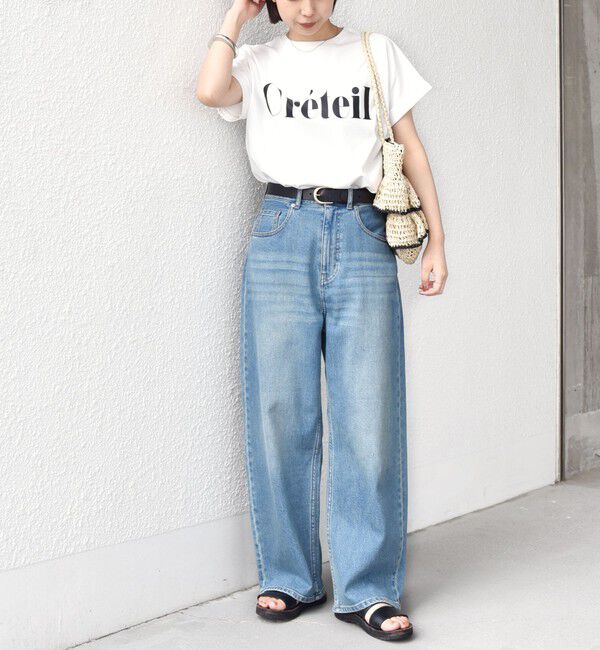 SHIPS Colors 「《一部追加・新色予約》SHIPS Colors:〈接触冷感・UVカット〉ビッグロゴ ドルマン Tシャツ◆」|Tシャツ・カットソー|