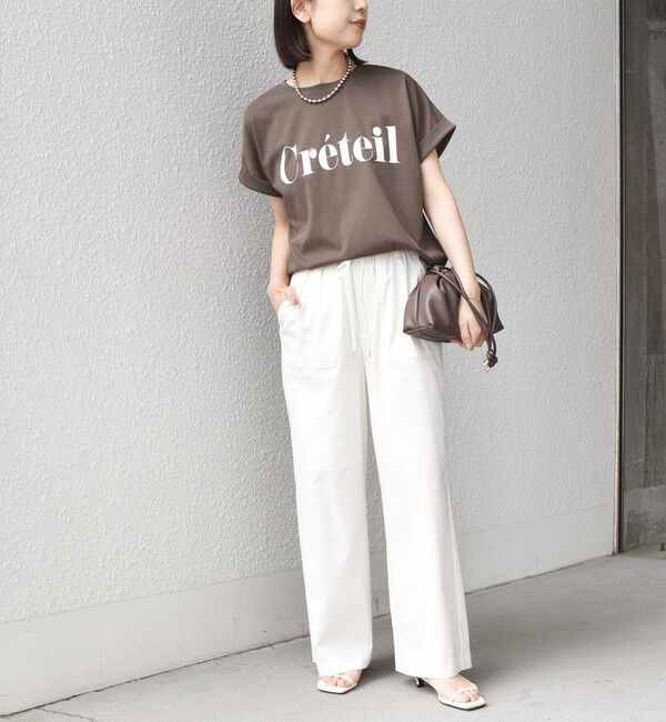 SHIPS Colors 「《一部追加・新色予約》SHIPS Colors:〈接触冷感・UVカット〉ビッグロゴ ドルマン Tシャツ◆」|Tシャツ・カットソー|