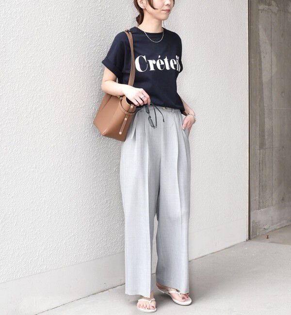 SHIPS Colors 「《一部追加・新色予約》SHIPS Colors:〈接触冷感・UVカット〉ビッグロゴ ドルマン Tシャツ◆」|Tシャツ・カットソー|