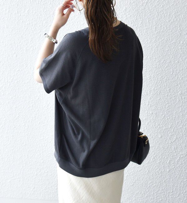 SHIPS any「SHIPS any:〈洗濯機可能〉シアー 裏毛 ロゴ TEE」|Tシャツ・カットソー|