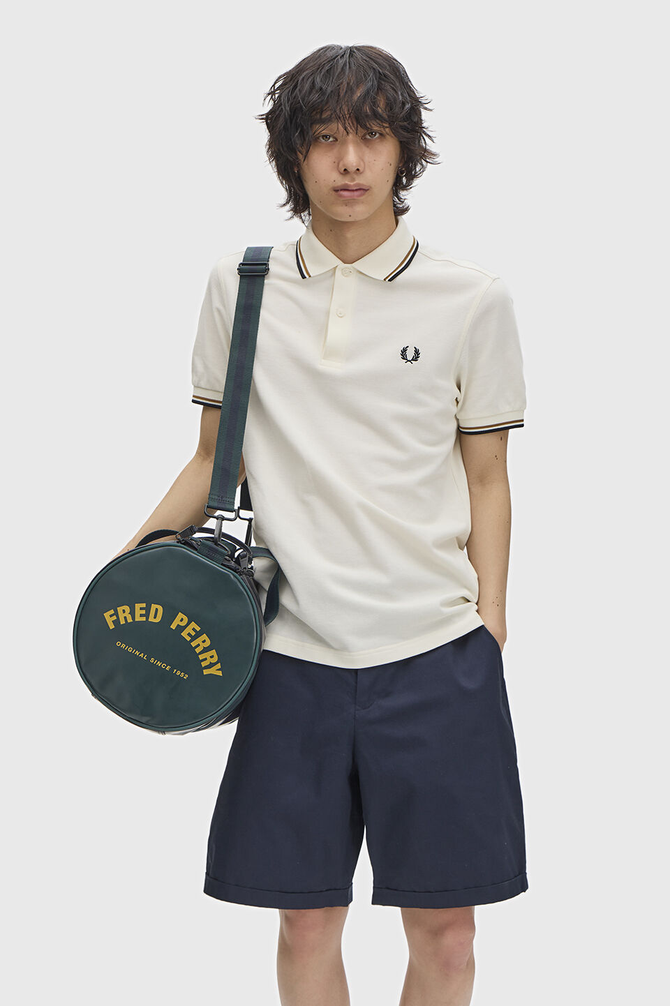 FRED PERRY 「Classic Barrel Bag／クラシックバレルバッグ」|ボストンバッグ|