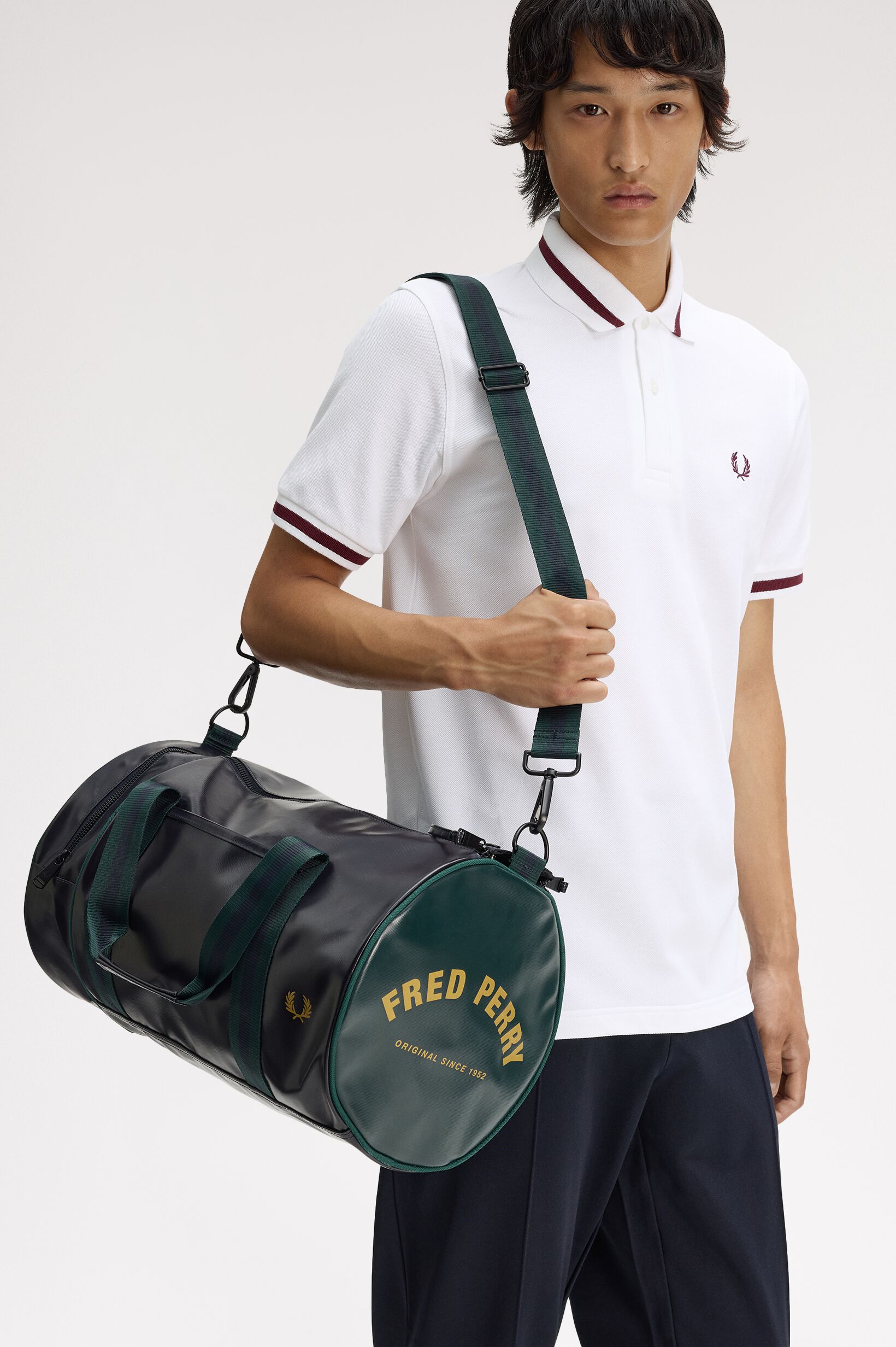 FRED PERRY 「Classic Barrel Bag／クラシックバレルバッグ」|ボストンバッグ|