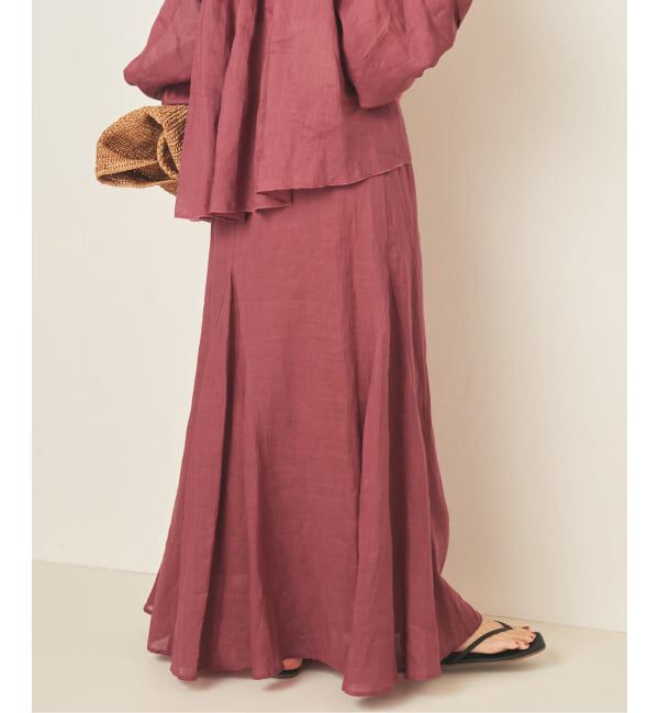 Plage「RAMY LINEN TACK スカート」|スカート|