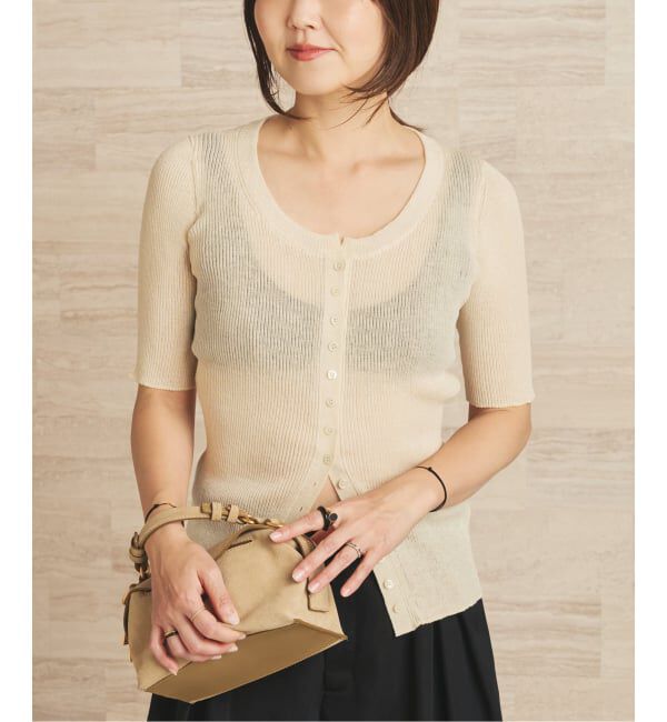 Plage「R&rsquo;IAM RIB SEER カーディガン」|カーディガン|